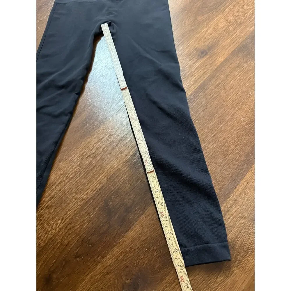 Spanx High Rise Seamless Leggings Black Casual Minimalist Athleisure Sz Large - Picture 7 of 8